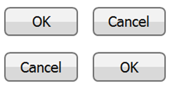 image of OK and Cancel buttons